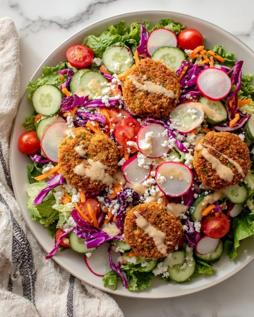 Baked Falafel Salad Recipe