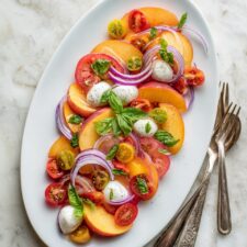 Peach Burrata Salad Recipe