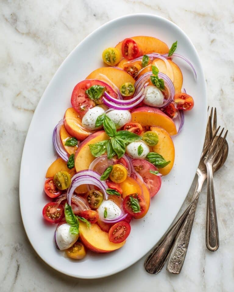 Peach Burrata Salad Recipe