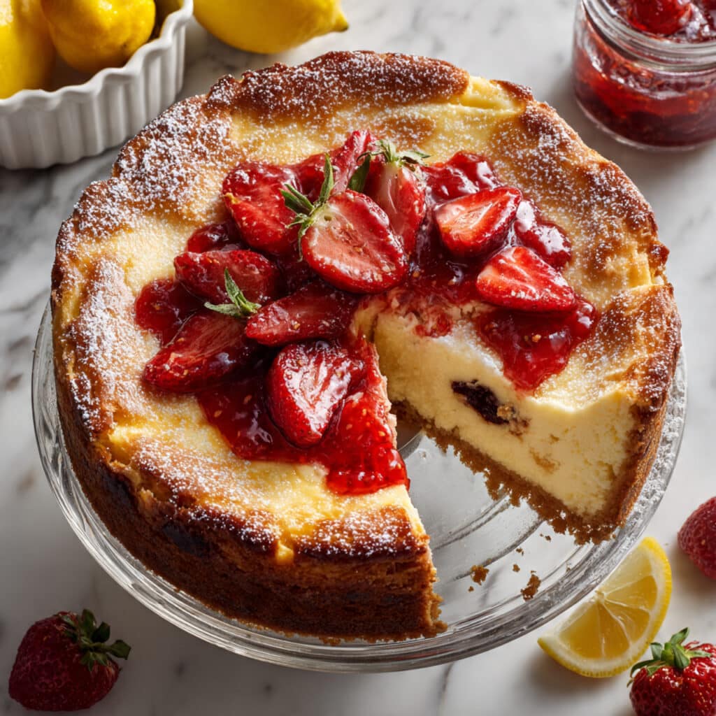 Cottage Cheese Cake (Zapekanka) Recipe