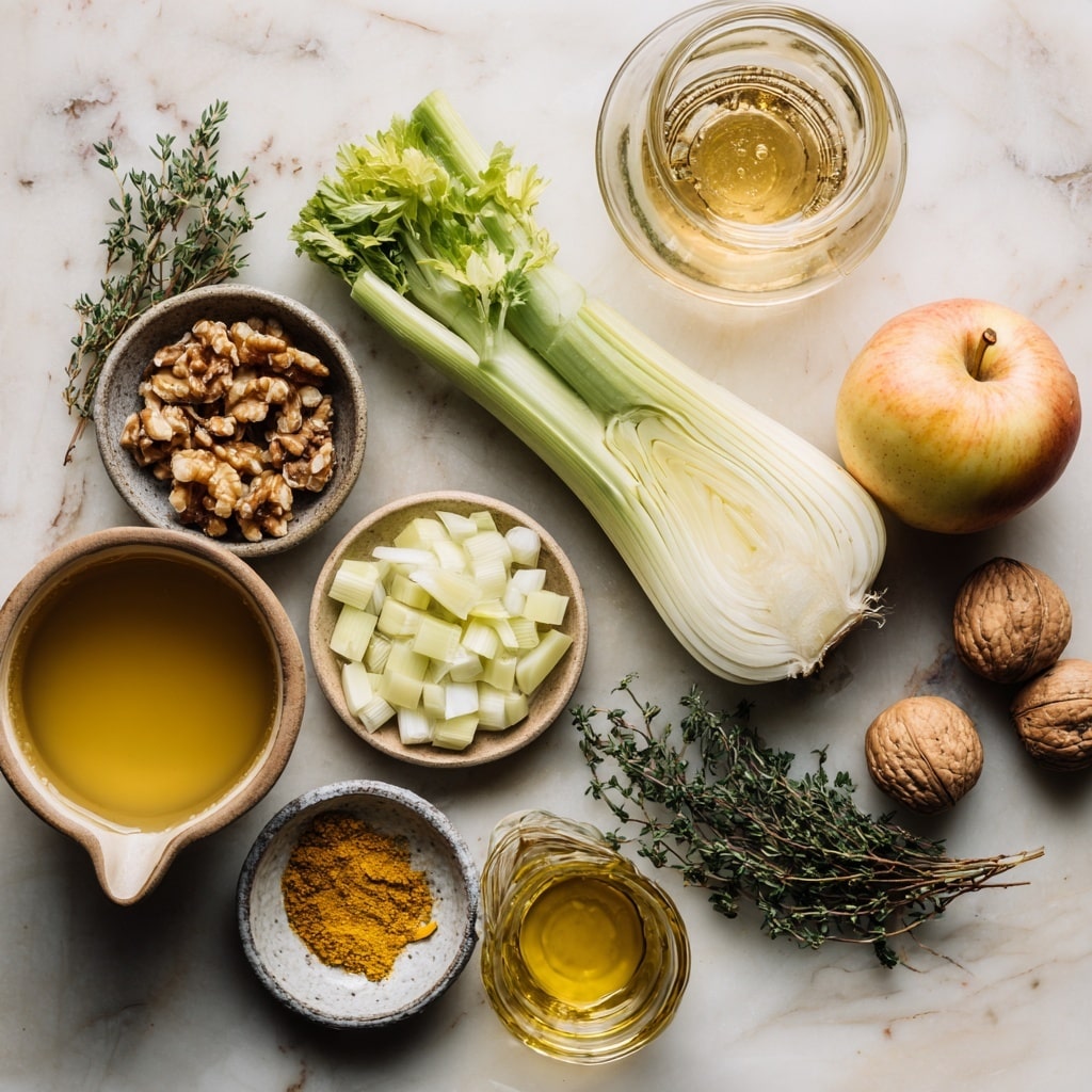 The image shows two parts: on the left, there is a clear plastic bag filled with a bright yellow powder, with a few clumps inside, and the bag has some wrinkles and folds. On the right, there is a white bowl with a red rim filled with creamy yellow soup, smooth in texture, topped with small green herbs, a drizzle of brown oil, and some small pieces of nuts. A spoon with an ornate handle is placed inside the bowl. The bowl sits on a blue and white cloth with floral patterns, all placed on a white marbled surface. photo taken with an iphone --ar 4:5 --v 7