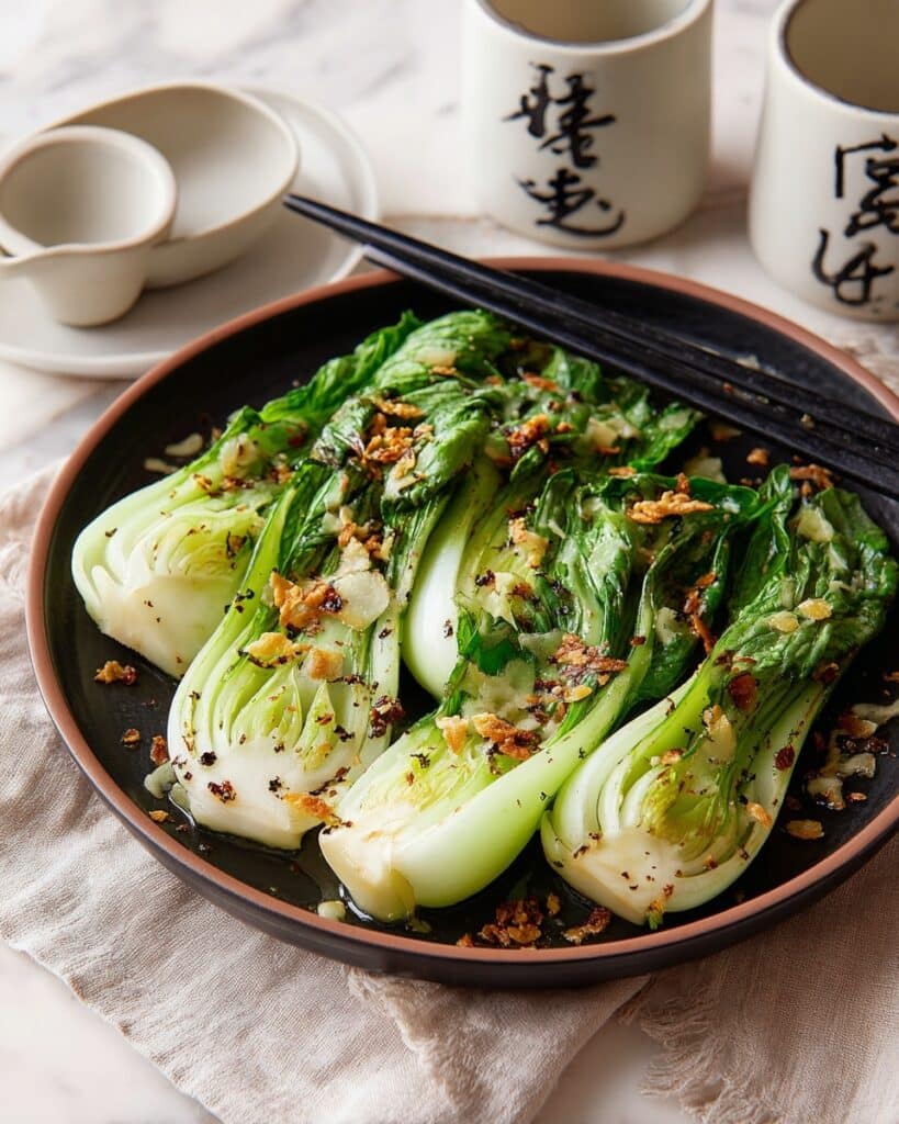 Stir-Fried Nai Bai with Garlic Recipe