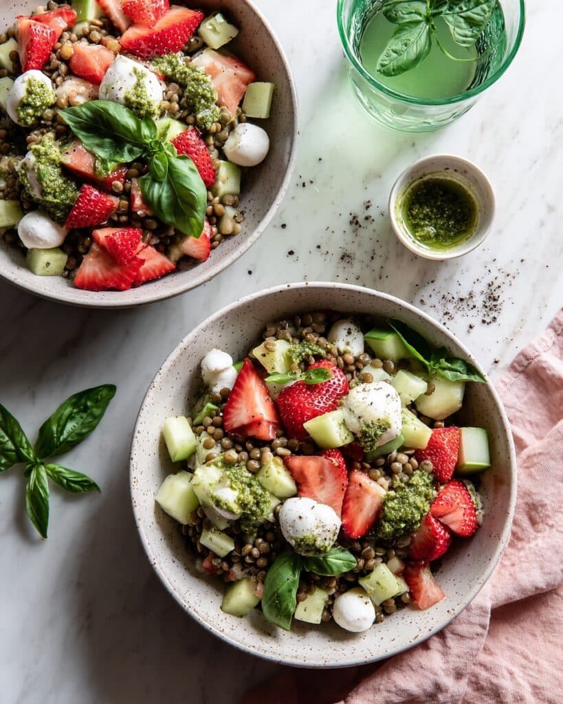 Strawberry Cucumber Israeli Couscous Salad Recipe