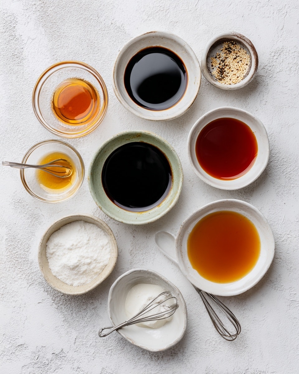 A close-up view of a light brown bowl filled with thick, glossy dark red chili sauce with visible small chili flakes throughout. A silver spoon is dipped into the sauce, holding some of the sauce above the bowl. The bowl is placed on a folded light beige patterned cloth, all set on a white marbled textured surface with scattered chili flakes around. photo taken with an iphone --ar 4:5 --v 7