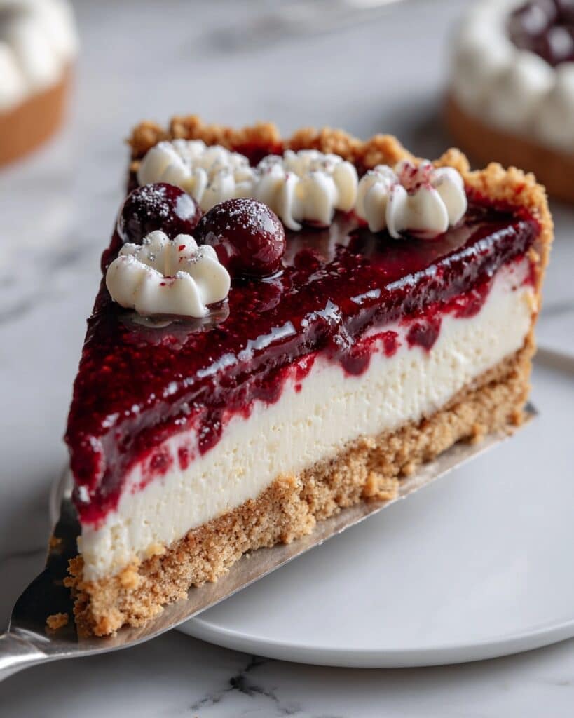 No-Bake Vegan Cranberry Tart with White Chocolate and Biscoff Cookie Crust Recipe