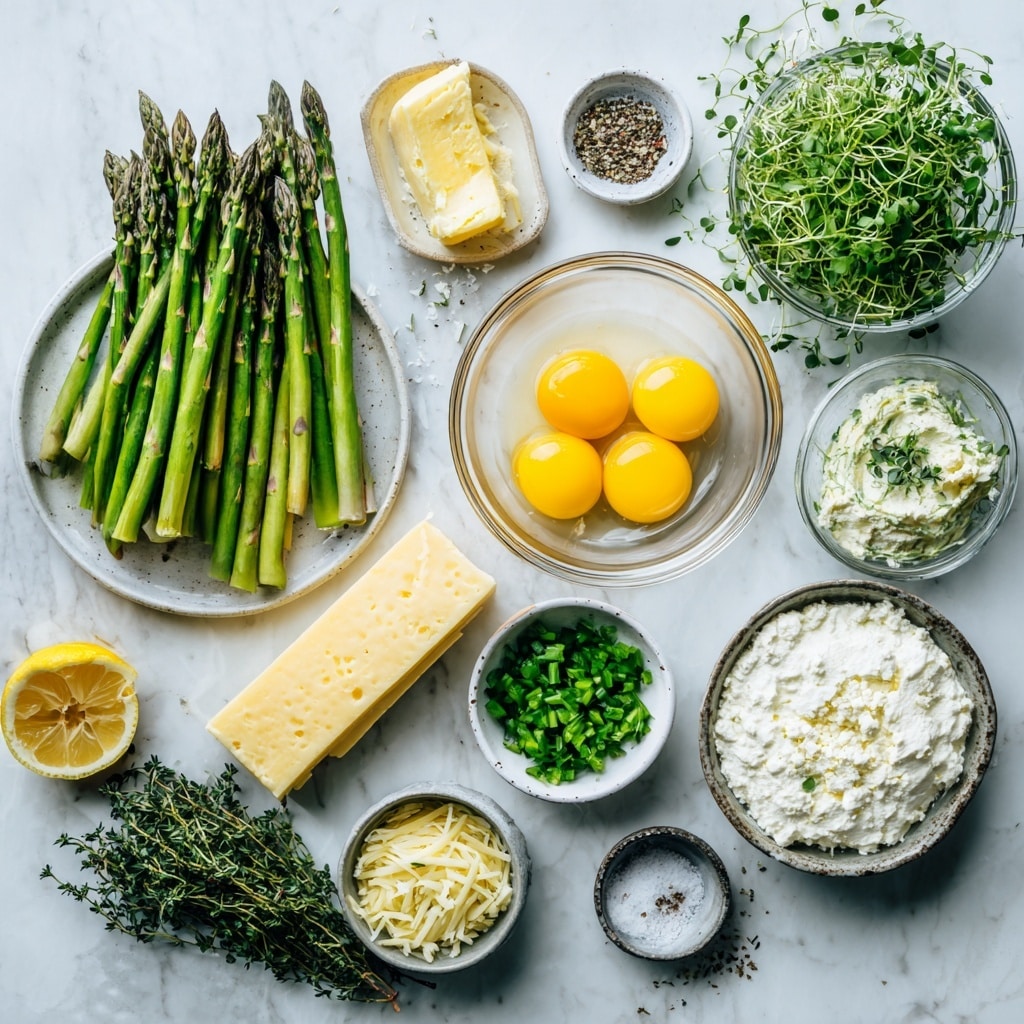 A clear glass bowl with silver rings holds three main layers arranged side by side: bright yellow egg yolks on the left, pale white shredded cheese below and slightly overlapping, and a large pile of bright green chopped herbs, including green onions and parsley, on the right. The ingredients are sprinkled with small black pepper flakes, and the bowl sits on a white marbled surface. photo taken with an iphone --ar 4:5 --v 7