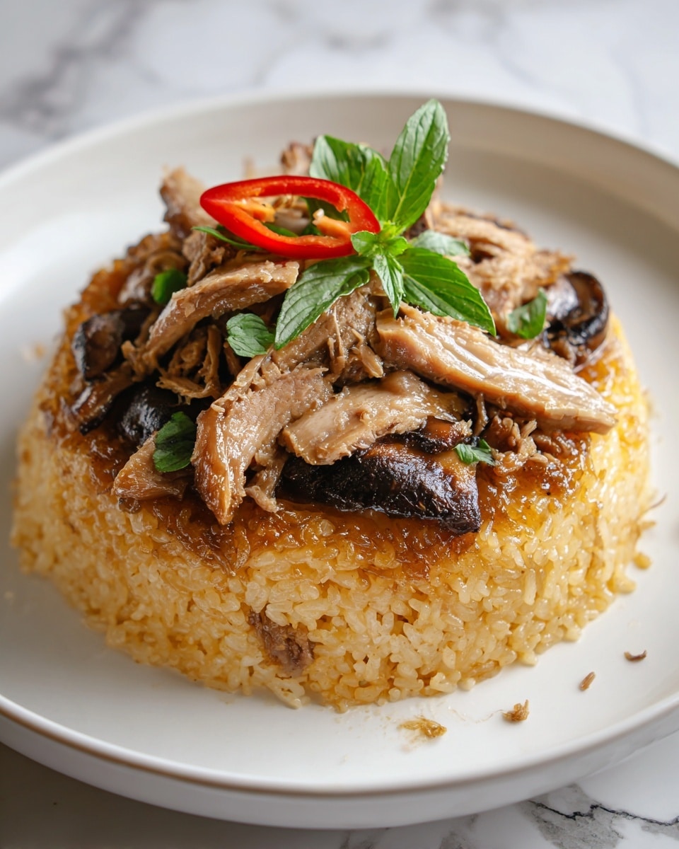 Loh Mai Kai (Steamed Glutinous Rice with Chicken) Recipe