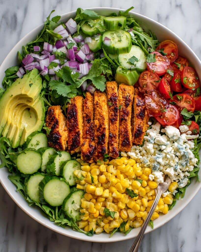 Grilled Tajín Chicken Salad with Corn and Feta Recipe