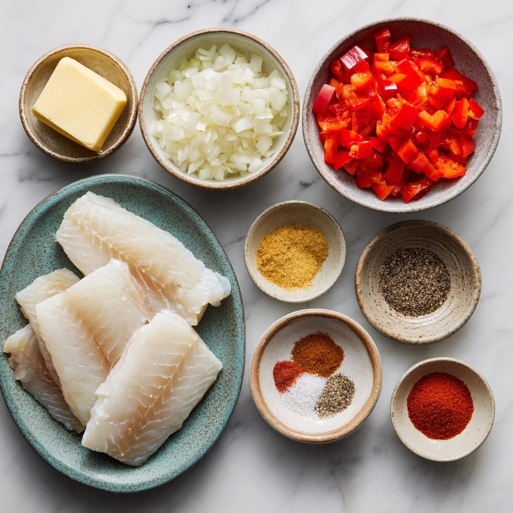 A clear glass bowl sits on a white marbled surface, holding seven separate ingredients arranged in small piles inside. At the top center, there is light shredded chicken with a soft texture. To the right of the chicken, there is a pale beige powder. Below that is a fresh green chopped herb group with a leafy texture. Next to the herb, at the bottom right, lies a mixture of finely chopped red and orange vegetables and onions, showing a moist and colorful look. At the bottom center, a dollop of creamy light yellow mayonnaise-like sauce is present. To the left of the sauce, there is a dark brown powdered spice. Above that, on the left edge, is a pile of light beige breadcrumbs. Finally, above the breadcrumbs, a darker red-brown spice completes the circle of ingredients. photo taken with an iphone --ar 4:5 --v 7