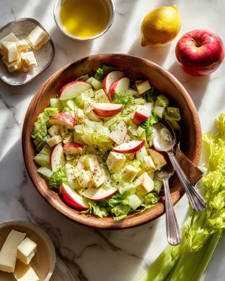 Celery Apple Salad with Gruyere and Lemon Vinaigrette Recipe