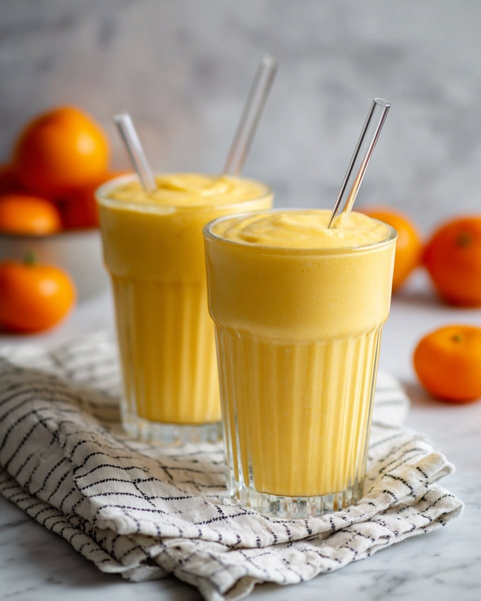 Mango Orange Smoothie with Yogurt & Avocado Recipe