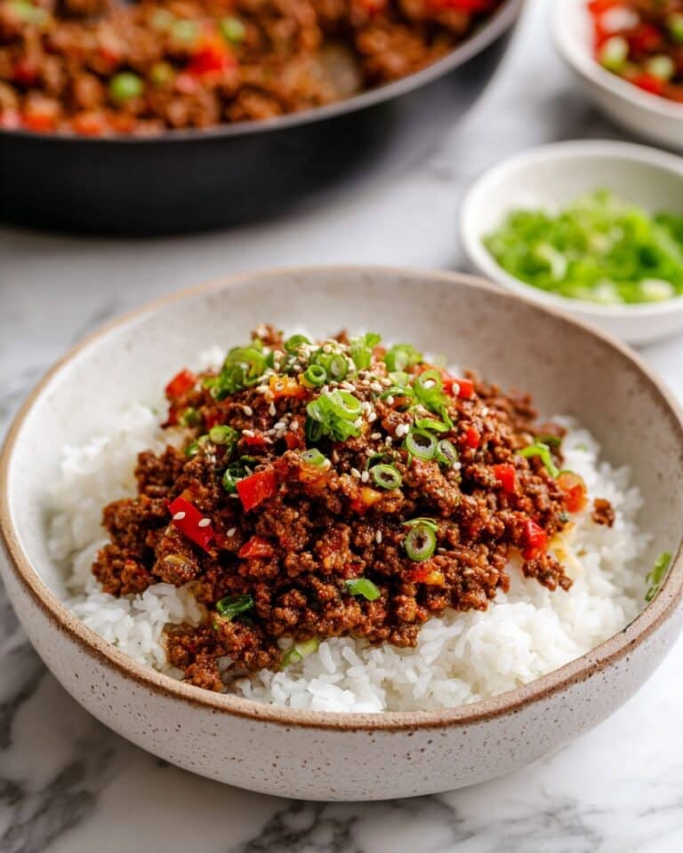 Asian Ground Beef Bowl Recipe