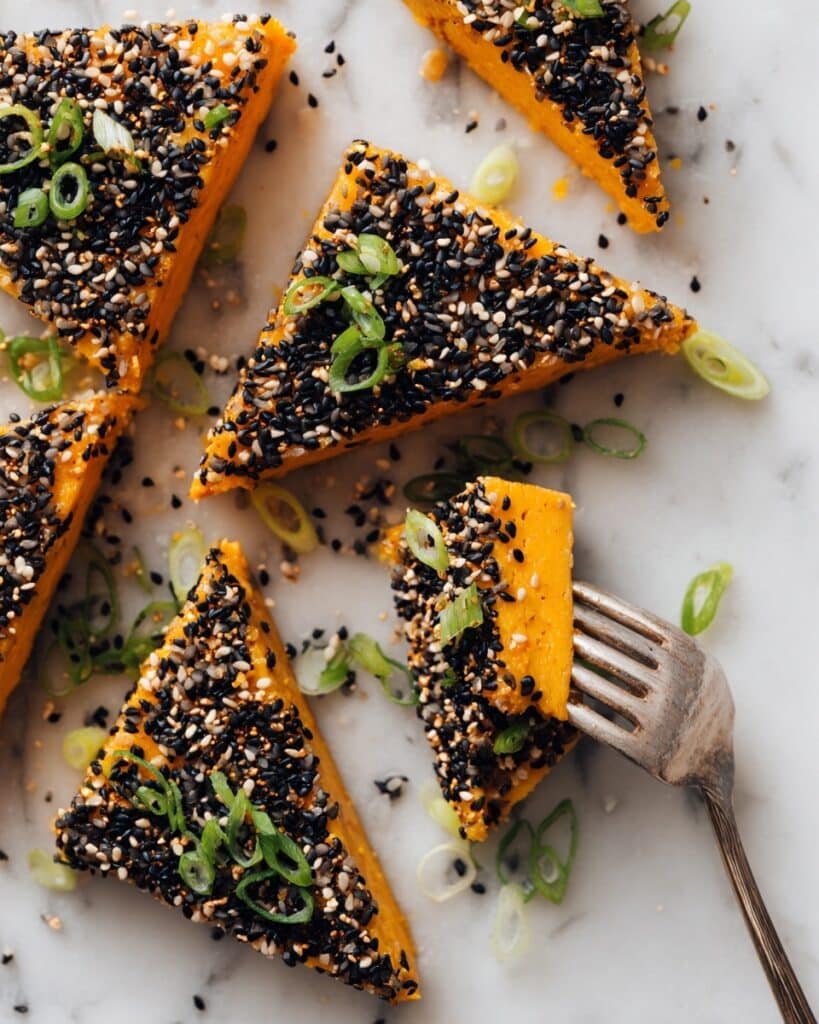 Baked Sesame Seed Tofu with Gochujang Recipe