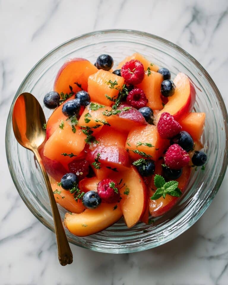 Colourful 20-Minute Summer Fruit Salad with Orange Mint Dressing Recipe