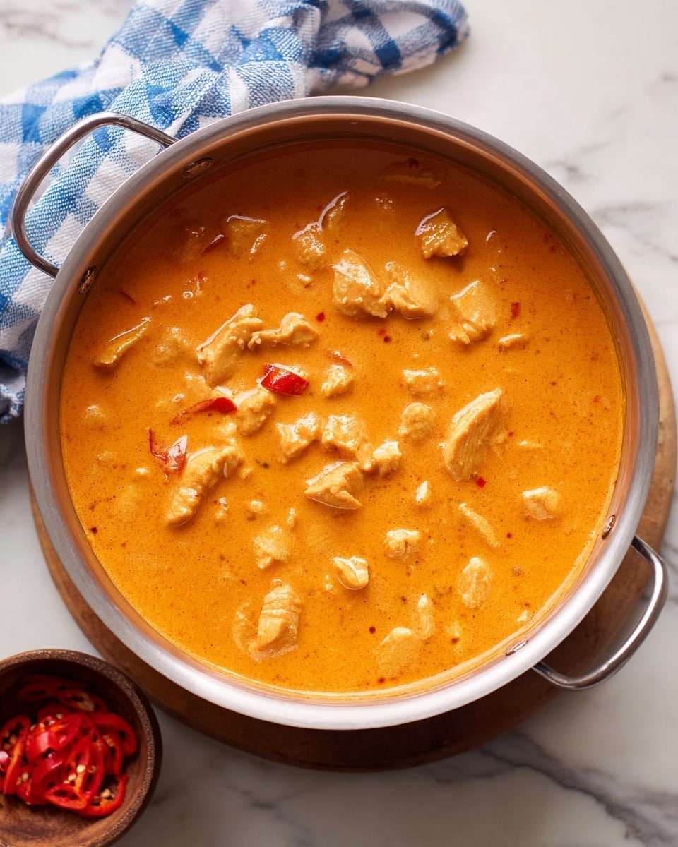 A white bowl holds a dish with four main layers: at the bottom is a bed of white rice, above it, slices of light brown meat covered in a thick orange sauce, sprinkled with chopped peanuts and thin red chili slices. Around the meat, there are fresh green vegetables including whole green beans, bright green broccoli florets, and thick cucumber slices. Two lime wedges rest on the edge of the bowl. The bowl sits on a light wooden surface with small bowls containing chopped nuts and sliced red chilies nearby. A white fork is placed inside the bowl on the rice side. The background is a white marbled surface. photo taken with an iphone --ar 4:5 --v 7