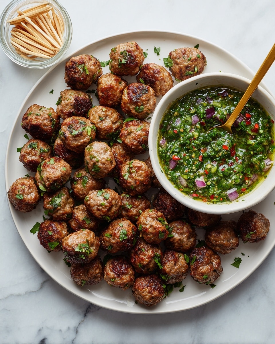 Chimichurri Chicken Meatballs Recipe