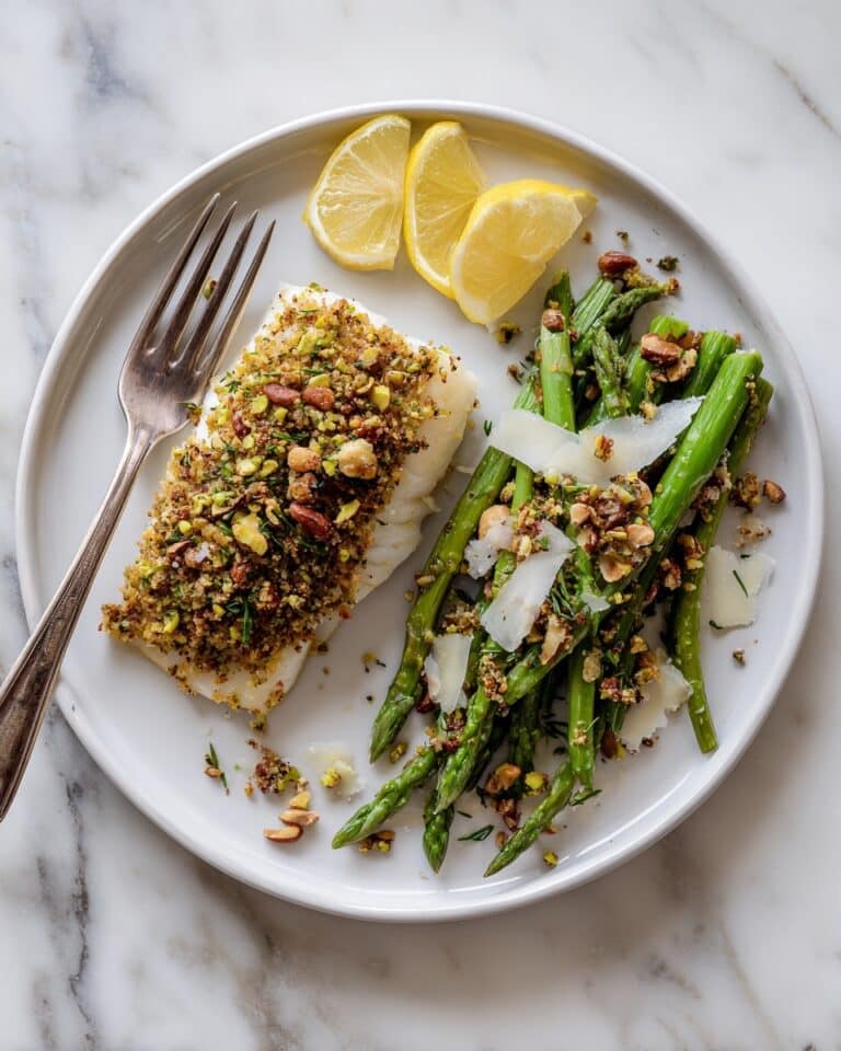 Pistachio Crusted Salmon with Shaved Asparagus Salad Recipe