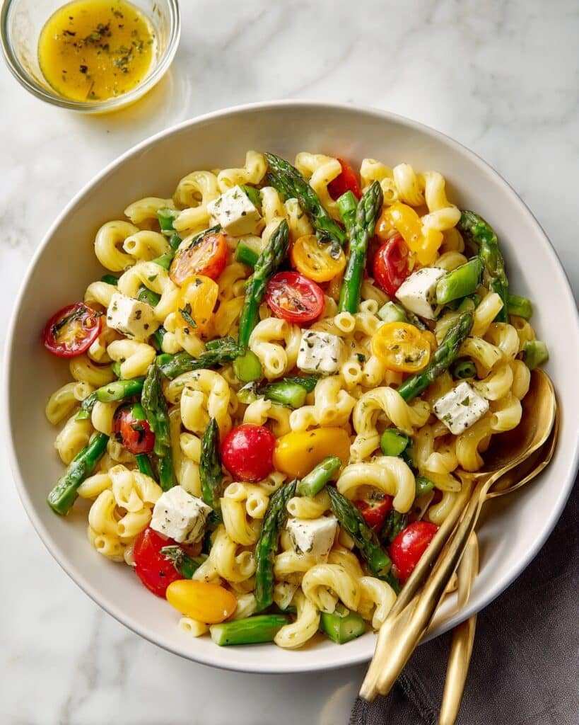 Asparagus Pasta Salad with Honey Mustard Dressing Recipe