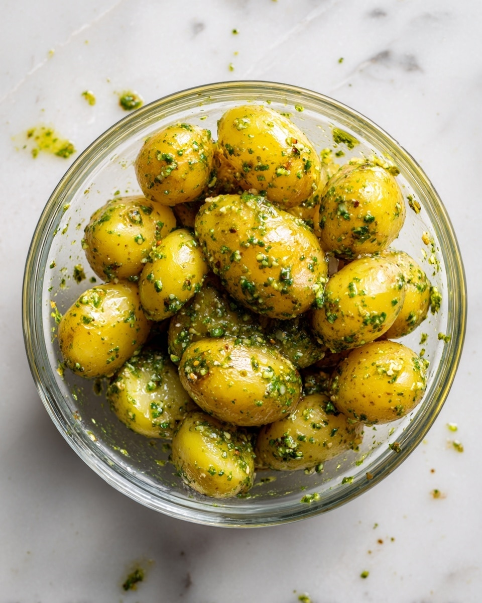 Spring Salmon & Potato Parchment Packets with Pistachio Basil Pesto Recipe - Recipe Image