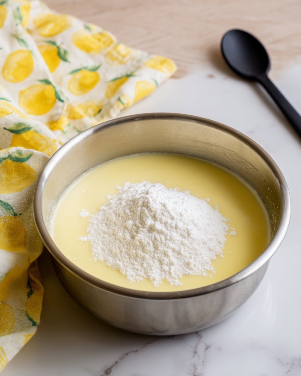 Lemon Cake Roll with Blueberry Cream Cheese Frosting Recipe - Recipe Image