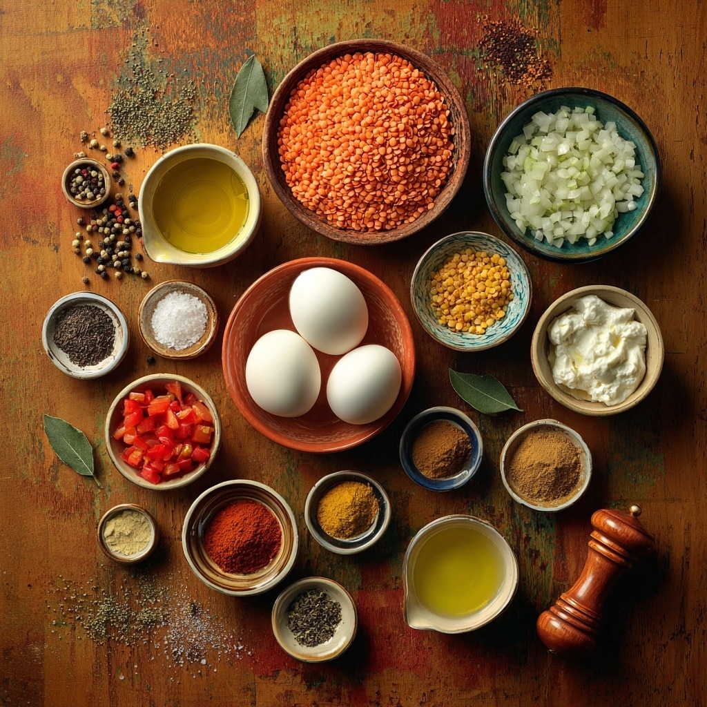 A shiny metal pot filled with a single layer of dry green lentils, small and round, mostly pale green with some light brown mixed in, sitting in clear water covering the lentils. On top of the lentils floats a single yellowish-brown bay leaf, oval in shape and smooth in texture. The pot has a black handle extending to the left, and the whole scene is placed on a white marbled surface. photo taken with an iphone --ar 4:5 --v 7
