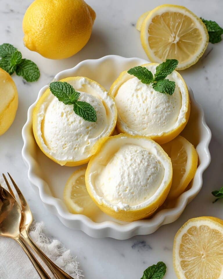 Lemon Possets in Lemon Shells Recipe