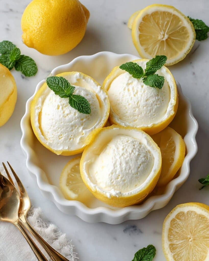 Lemon Possets in Lemon Shells Recipe