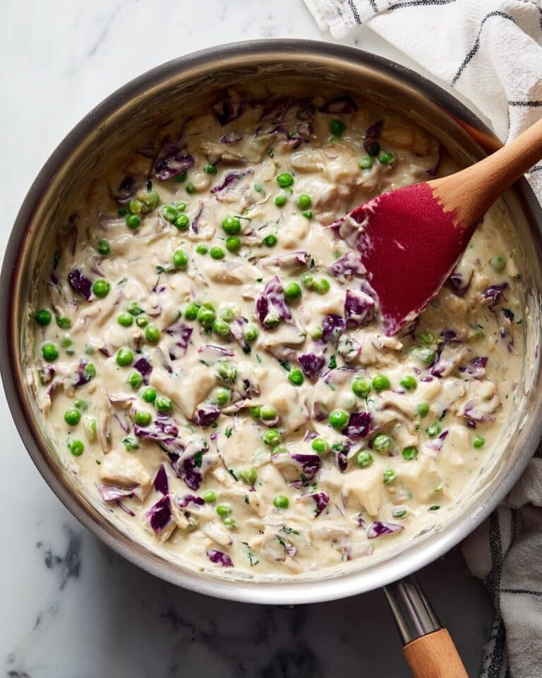 Creamed Potatoes and Peas Recipe
