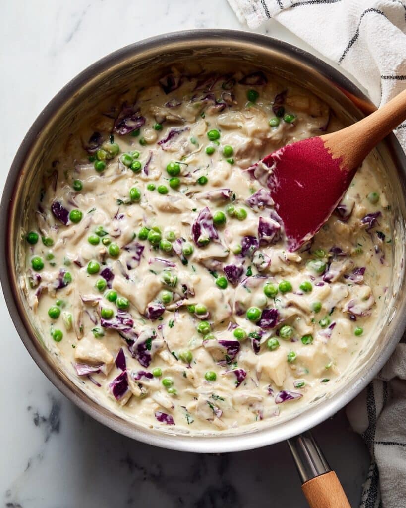 Creamed Potatoes and Peas Recipe