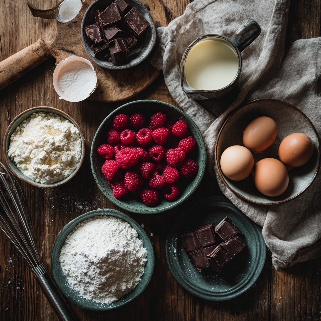 A white bowl filled with smooth, dark brown melted chocolate sits on a light wooden board. A blue spatula with some chocolate on it rests inside the bowl, showing the chocolate's shiny and soft texture. Next to the bowl, a small pile of dark chocolate pieces with detailed patterns on top lies on the board. Behind the bowl and chocolate, there is a small clear glass bottle filled with white milk, sealed with a bright red cap. The surface is a white marbled texture, and a round cake on a silver cake stand is slightly visible in the background. photo taken with an iphone --ar 4:5 --v 7