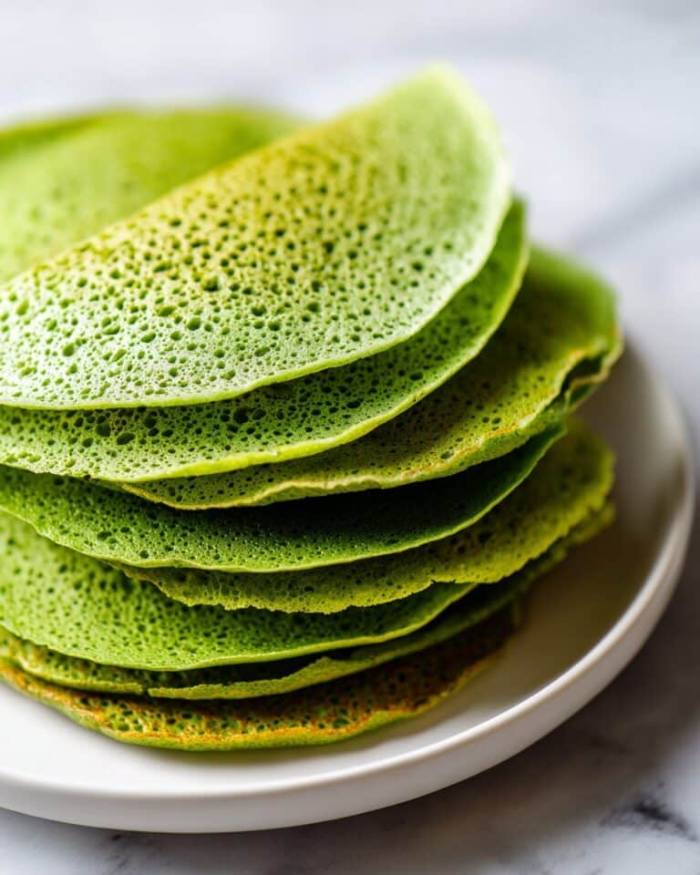 Healthy Spinach Chickpea Flour Tortillas Recipe
