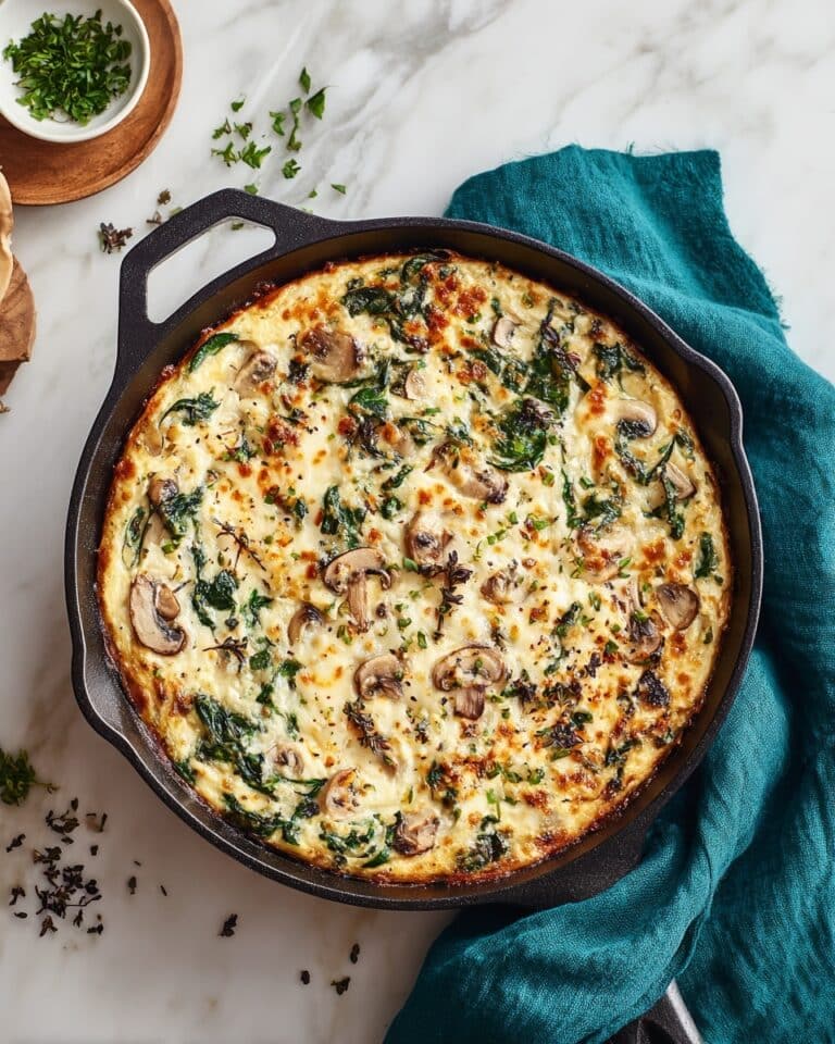 Skillet Spinach, Mushroom & Wild Rice Casserole Recipe