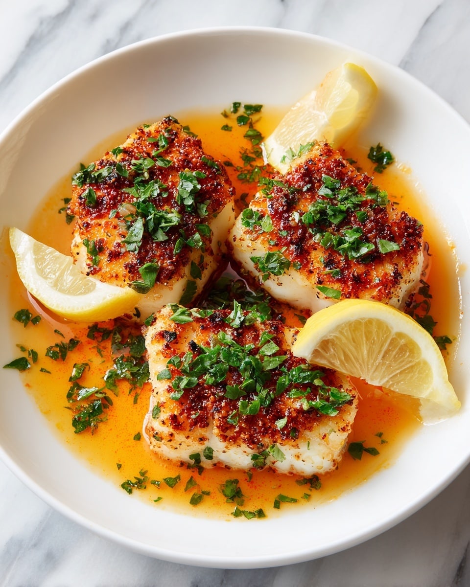 Lemon Garlic Butter Baked Cod Recipe
