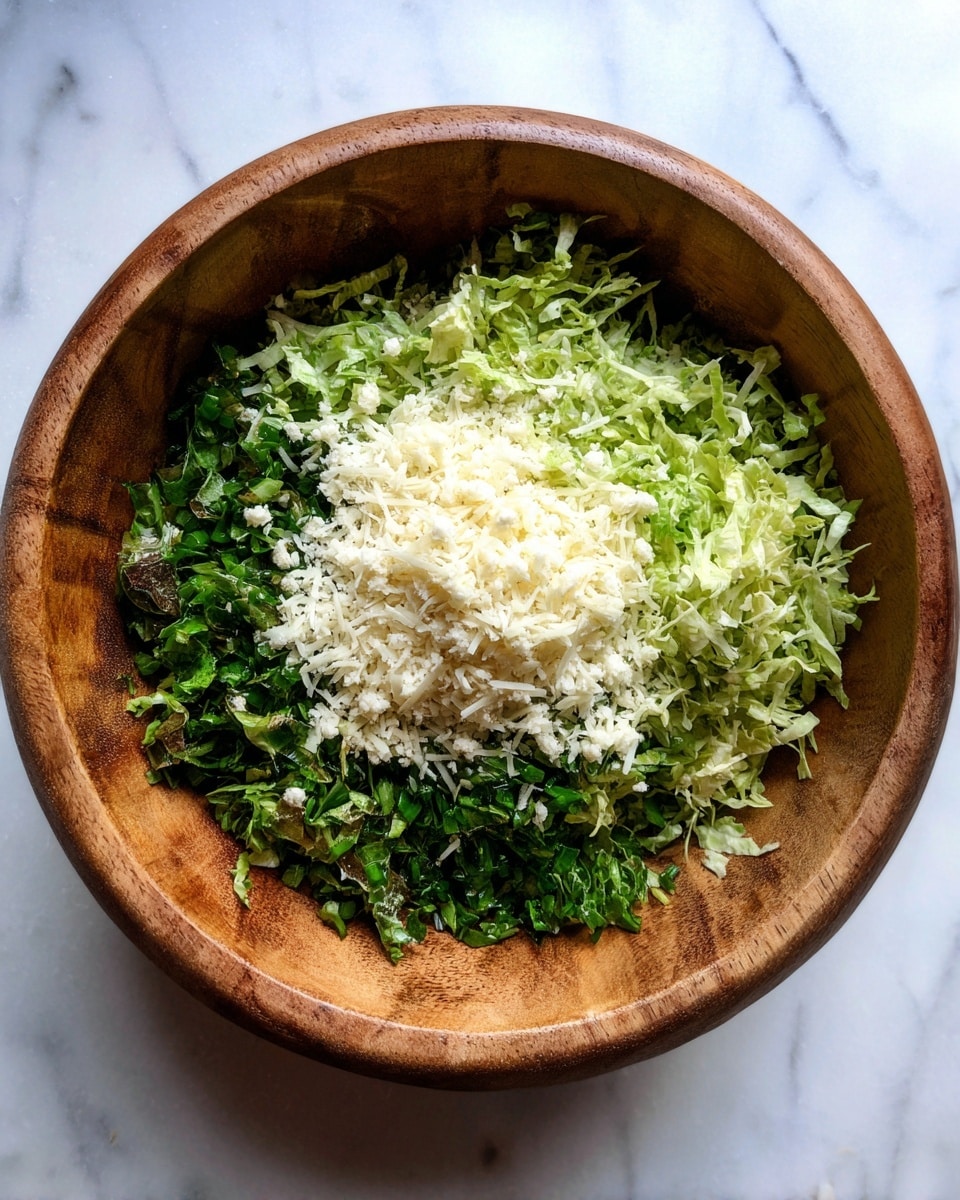 Maroulosalata: Greek Romaine Lettuce Salad with Feta and Dill Recipe - Recipe Image