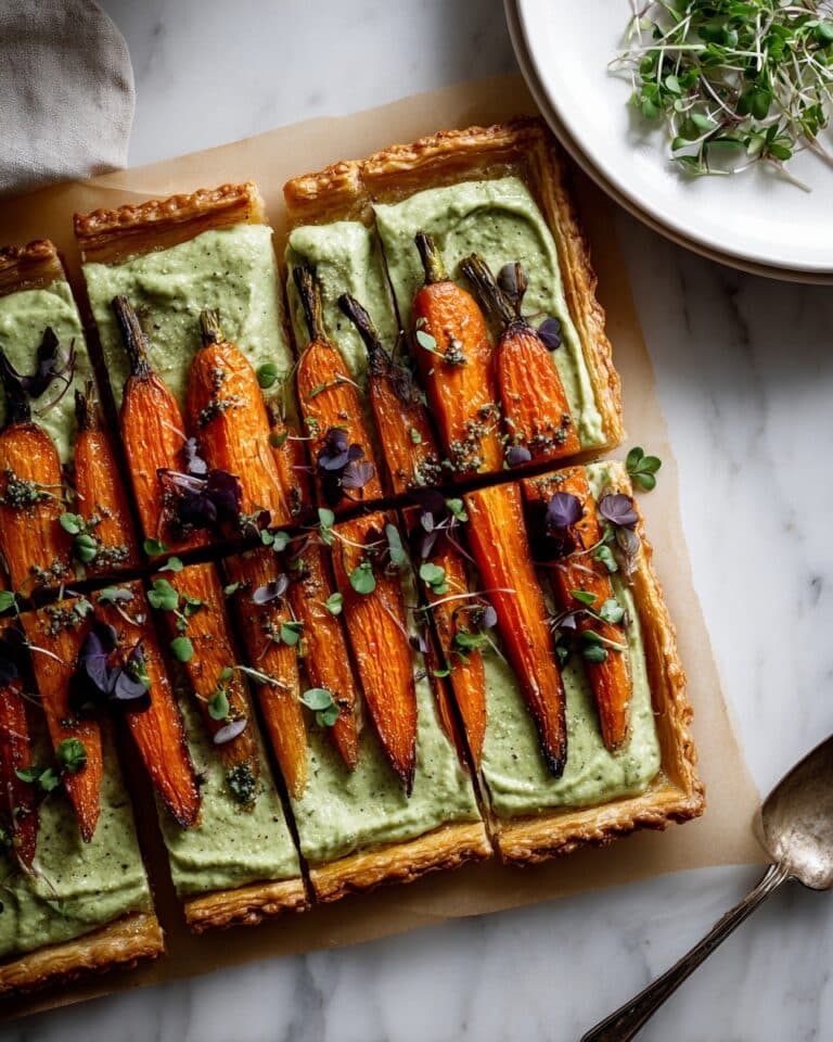 Carrot Tart with Green Goddess Ricotta Recipe