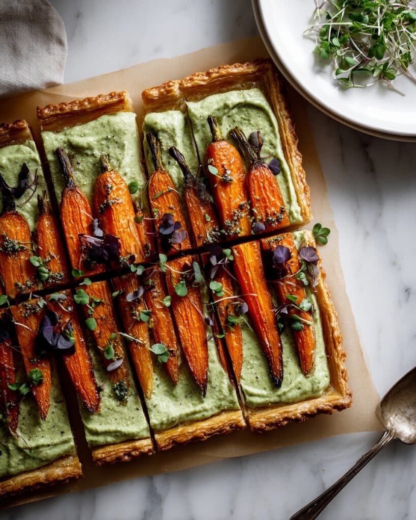Carrot Tart with Green Goddess Ricotta Recipe