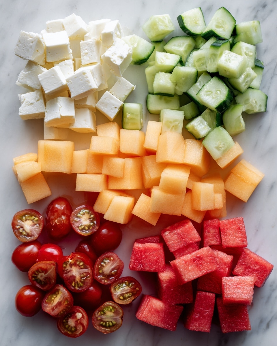 Melon Mosaic Salad Recipe - Recipe Image