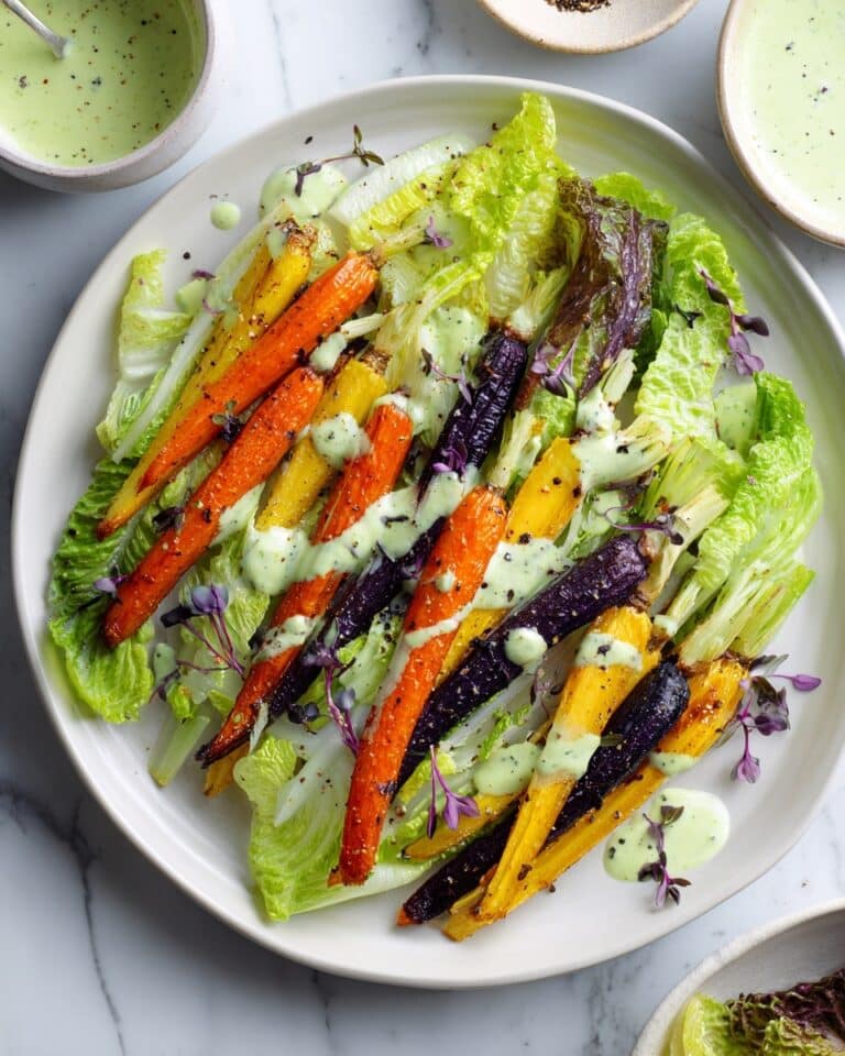 Roasted Carrot Green Goddess Salad Recipe