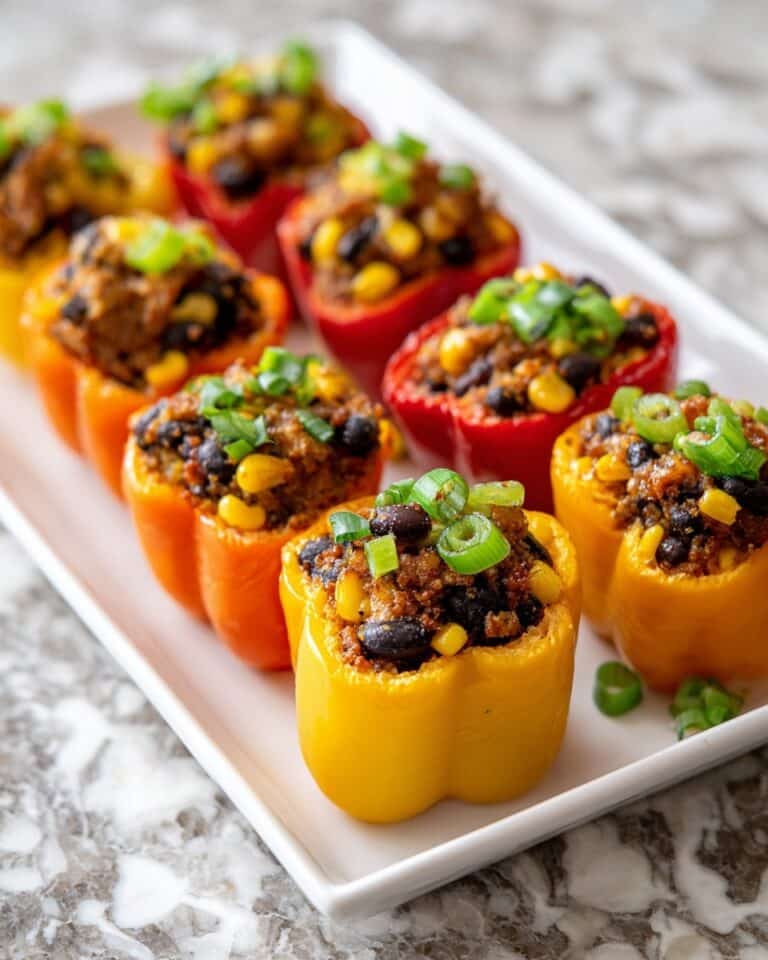 Taco Stuffed Mini Peppers Recipe