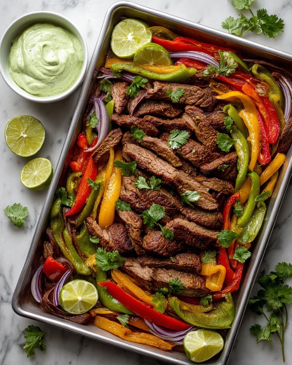 Sheet Pan Steak Fajitas Recipe - Recipe Image