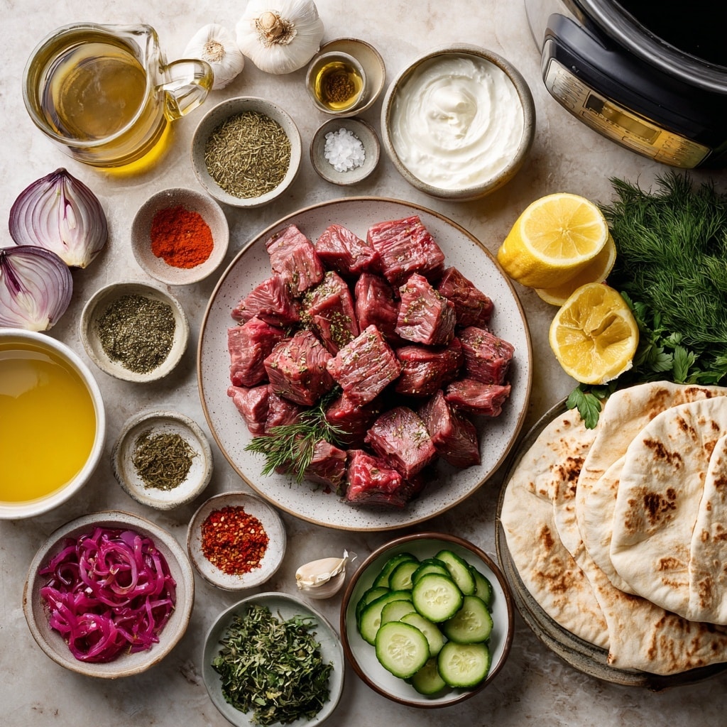 Inside a round silver pot with a black rim, there are four thick pieces of cooked meat. Each piece is dark brown with a rough texture showing some herbs and spices sprinkled on top, including green and yellow bits. The meat looks slightly charred on the edges and juicy in the middle. The inside of the pot shows some cooked bits stuck to it, adding more texture. The pot sits on a white marbled surface. photo taken with an iphone --ar 4:5 --v 7