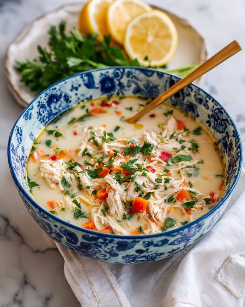 Chicken Vegetable Soup with Vermicelli Recipe