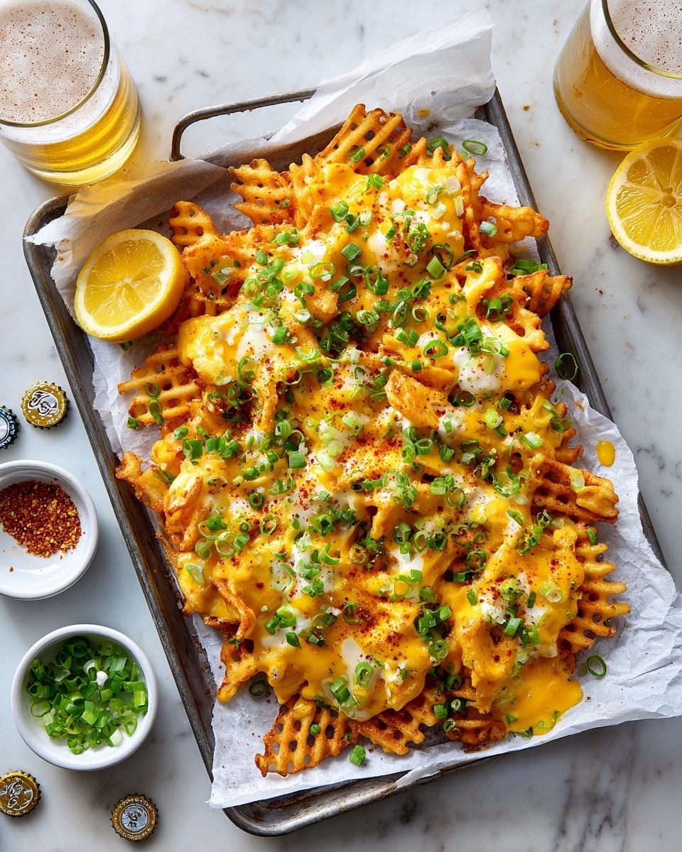 Crab Fries with Cream Cheese, Crab Meat, and Melted Cheddar Recipe