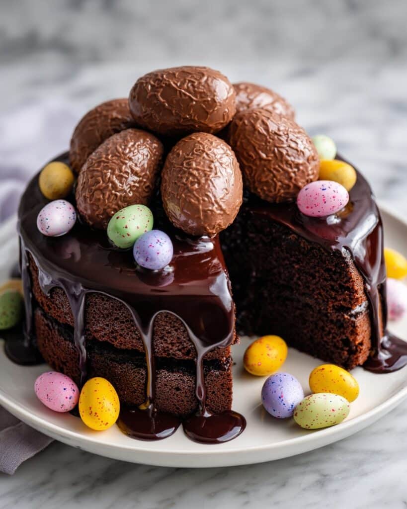 Chocolate Bundt Cake with Milk Chocolate Drizzle Recipe