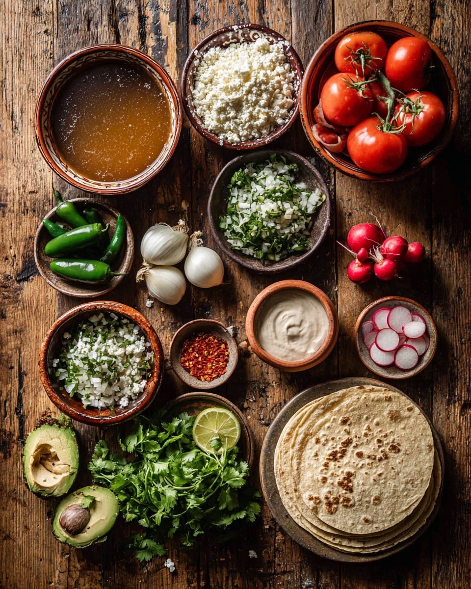 The image shows two parts: on the left is a baking tray with roasted vegetables including nine red tomatoes with charred tops, one whole white onion also roasted, two green peppers with blackened skin, and a few small roasted cloves at the bottom. On the right side, there is a white cast iron pot filled with smooth, thick orange-brown sauce being stirred with a light wooden spoon, the spoon holding some sauce above the surface. The surface below is a bright blue textured background. photo taken with an iphone --ar 4:5 --v 7