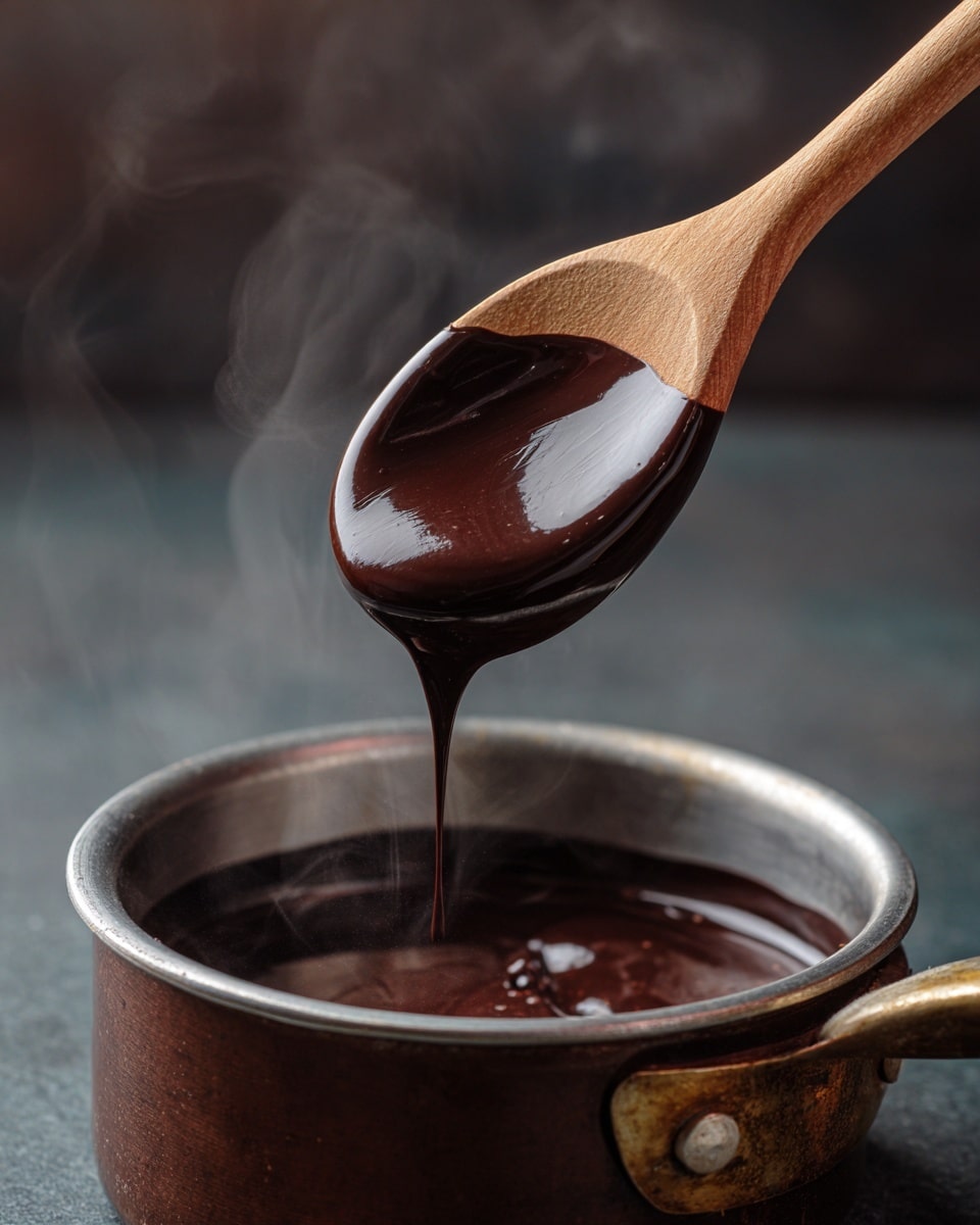 Two small glass jars filled with smooth, rich dark brown chocolate pudding are placed on a beige textured cloth that lies on a white marbled surface. Three bright red raspberries sit close to the front jar, adding a pop of color. In the background on the left, two cinnamon sticks lean together next to one strawberry with a green top and one raspberry. The chocolate pudding has a shiny, creamy texture, and the jars are open at the top, showing the pudding slightly rounded and smooth on the surface. photo taken with an iphone --ar 4:5 --v 7