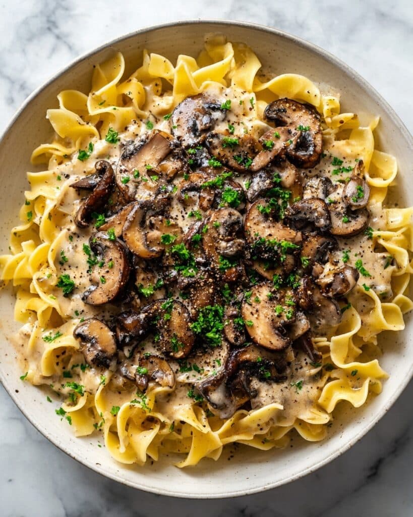 Easy One Pot Mushroom Stroganoff Recipe