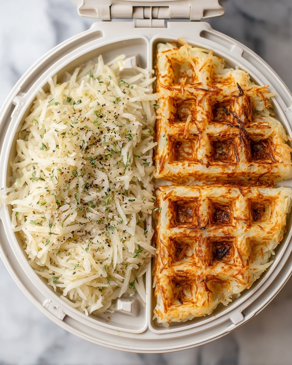 Waffle Iron Hash Browns Recipe - Recipe Image