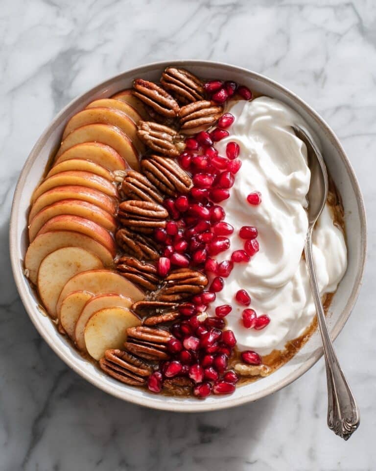 Spiced Baked Apple and Pear with Pomegranate and Pecans Recipe