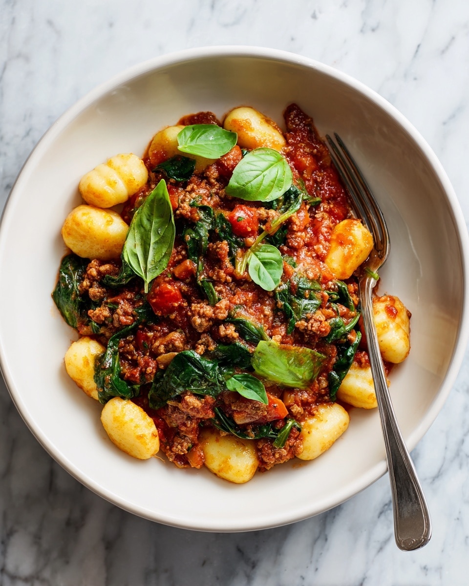 Cheesy Baked Gnocchi with Veggies Recipe